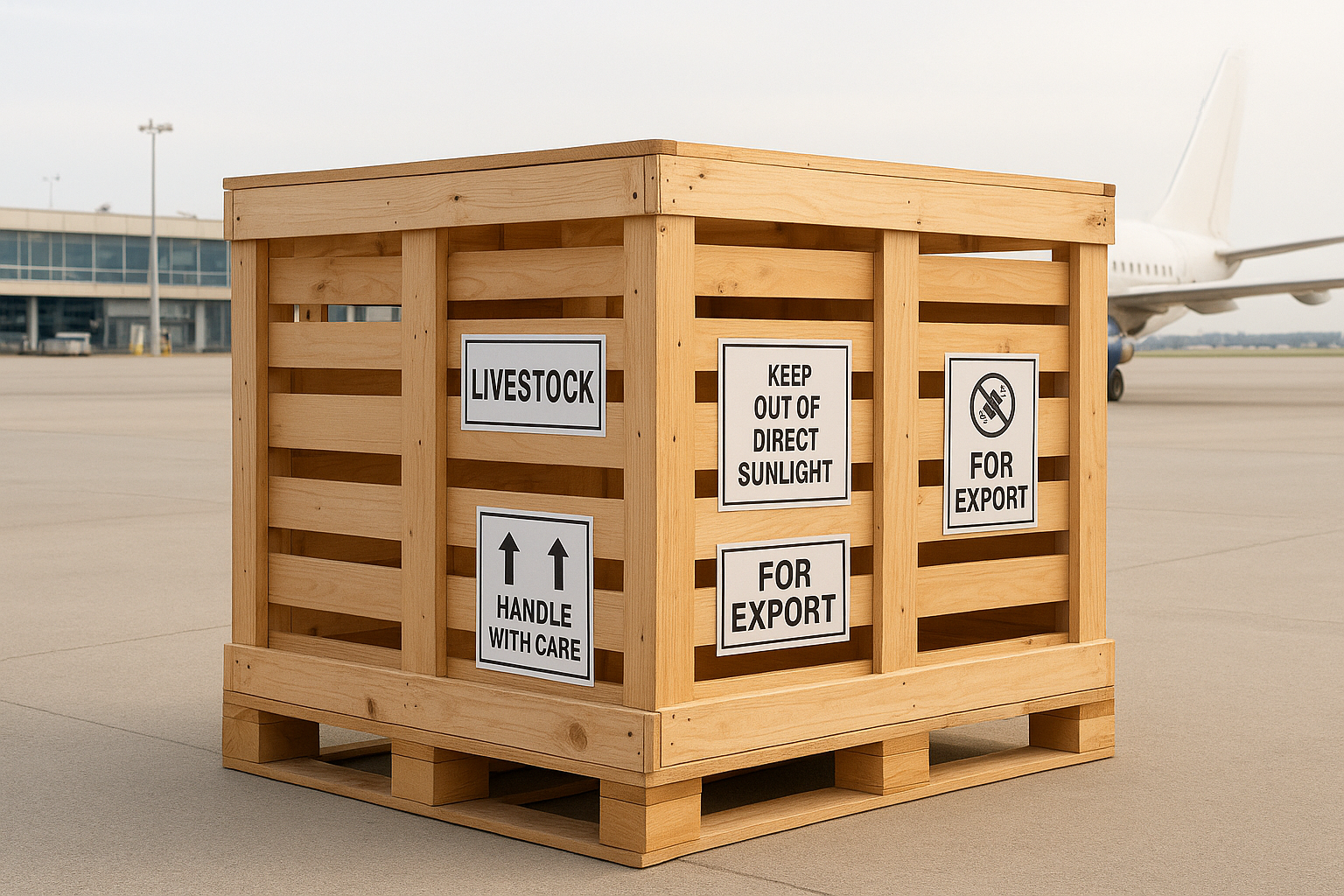 Export-grade livestock crates